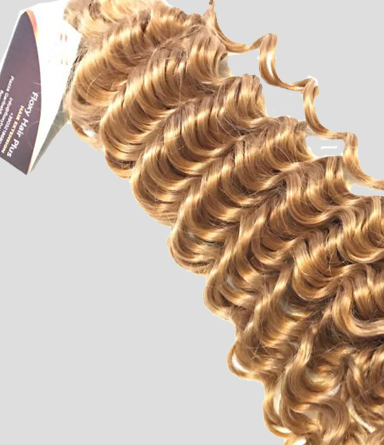 Golden Blonde Deep wave Remy Hair