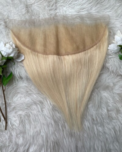 Straight platinum blonde lace frontal