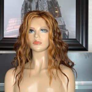 FHP Parrucca full lace castana chiara con face frame highlight