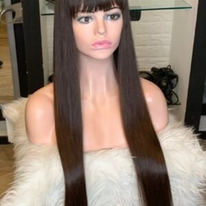 FHP full lace fringe castani colore castano media