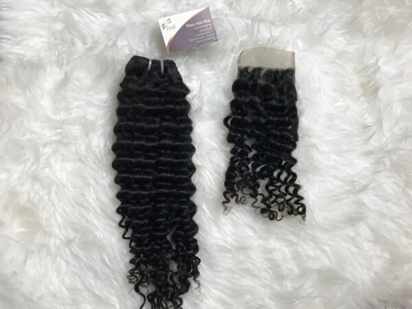 Loose Curly 2, 3 or 4 Bundles + Closure - Image 4