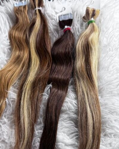 Extension Biadesive Colorate/ Colored Tape Hair Extensions