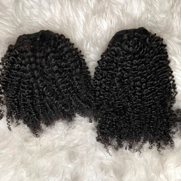 Afro Kinky Curl ricci di tipo 4A-4C offerta dei Bundles con o senza closure