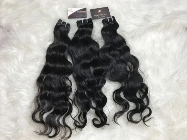 Raw Set Natural Wavy 2,3 or 4 Packs + Closure - immagine 3