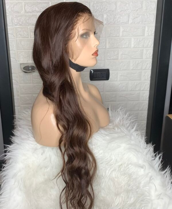Parrucca lace frontal castano #4 - immagine 2