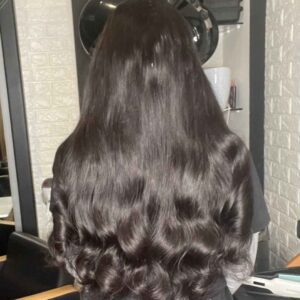 U part wig double drawn Natural wave