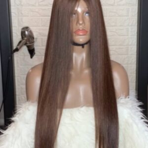 Lace Frontal wig medium brown #4 Natural straight