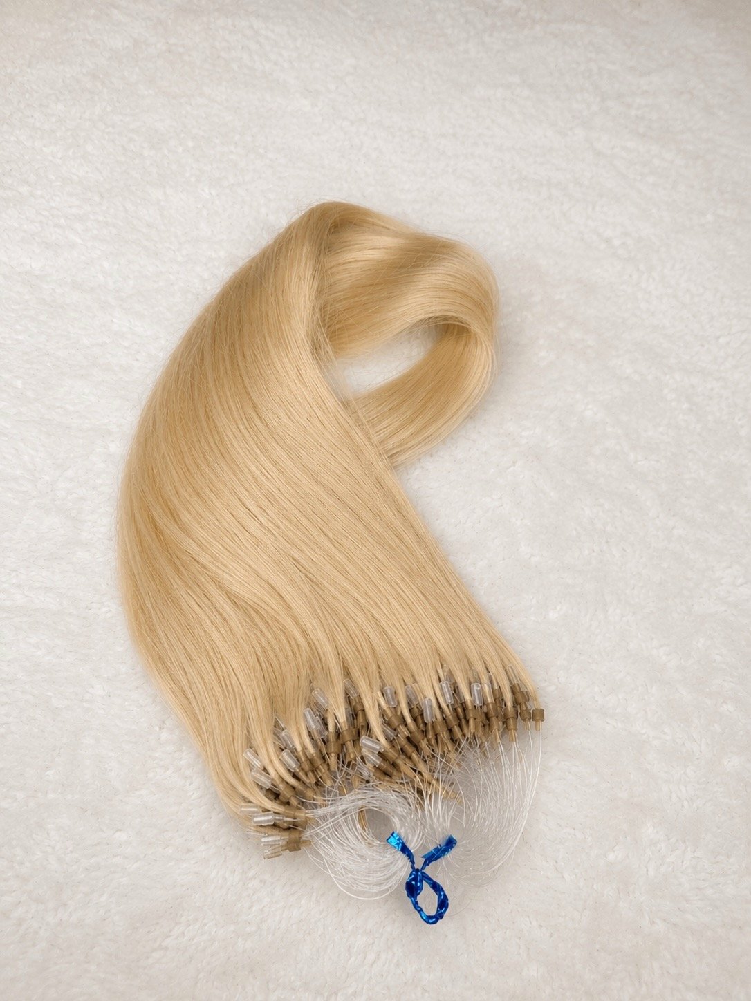 Extension Micro Ring Double Drawn biondo in capelli umani
